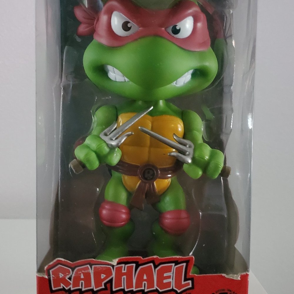 Funko,Teenage Mutant ninja turtles, Raphael,wacky wobbler,bobble head.